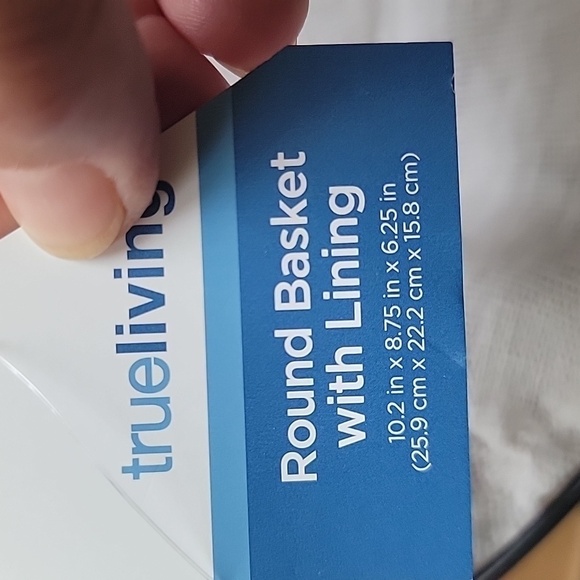 Trueliving Round Basket with Lining - Picture 5 of 5